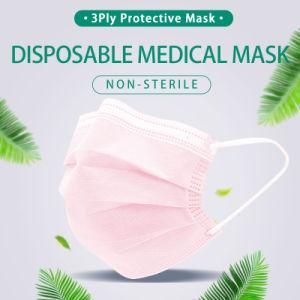 Face Mask 3 Ply Protective Disposable Non-Medical Mask with Melt Blown Civil Mask