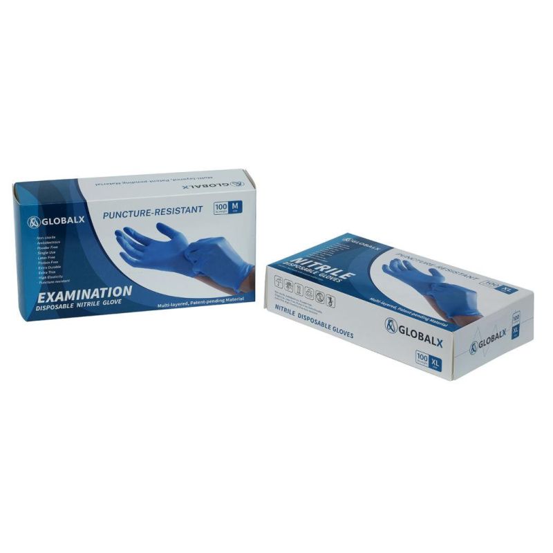 Black Nitrile Gloves Disposable Work Safety Gloves Working Industrial Grade with CE FDA Custom Color
