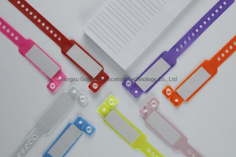 Disposable Medical Hospital Insert Cards PVC ID Wrist Bands