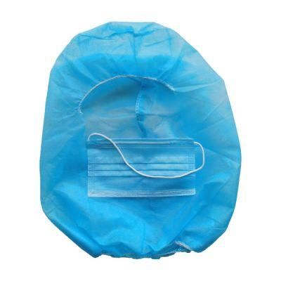 Plant Dust Free Workshop Food Service PP Hairnet Breathable Safety Colorful Disposable Cleanroom Non Woven Astronaut Caps with Mask