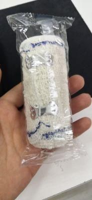 Disposable Medical Wound Dressing Red (Blue) Line Elastic Crepe Bandage