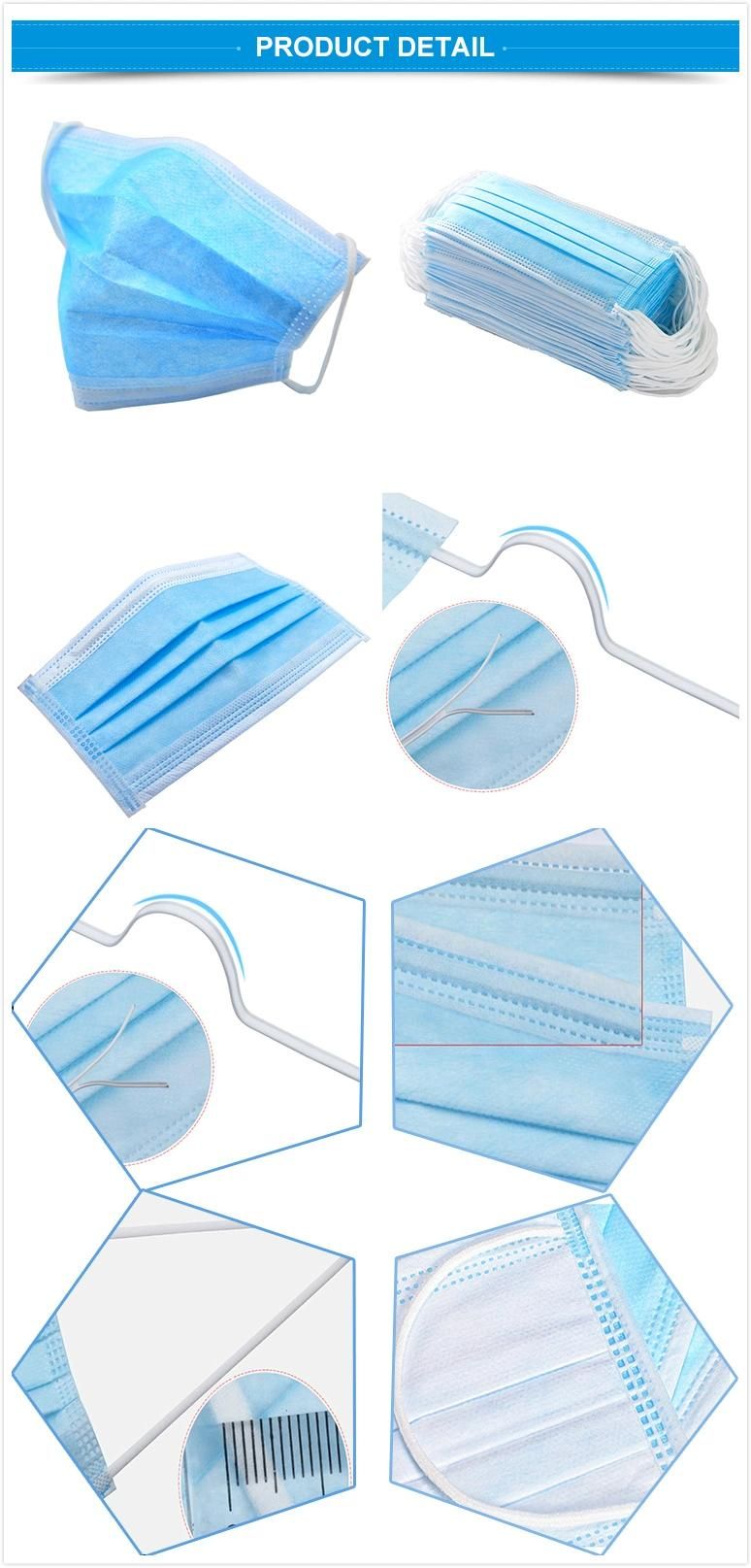 Medical 3ply Mask Medical and Industrial Surgical Masks Medical Face Mask Wholesale Surgical Face Mask Face Safety Mask