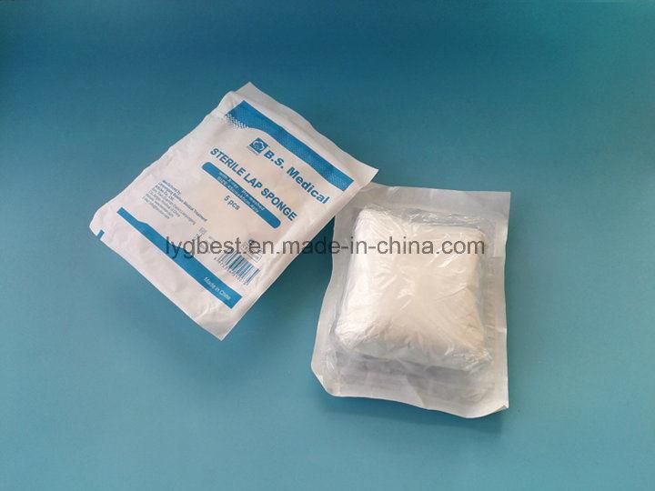 100% Cotton Absorbent Medical Gauze Lap Sponge for Hospital Use
