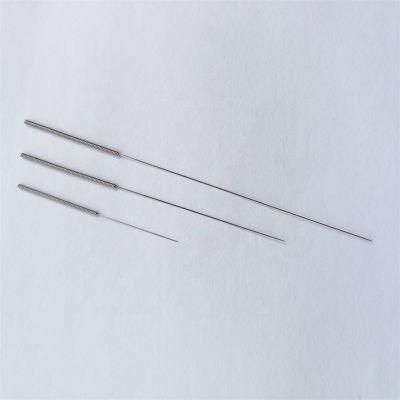 Disposable High Quality Sterile Stainless Steel Handle Acupuncture Needles with Aluminum Foil Packing