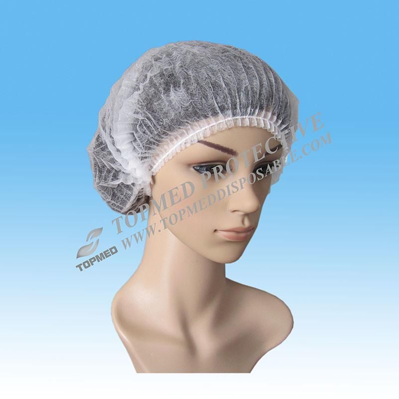 Non-Woven/SMS/Surgical/PP/Mop/Crimped/Pleated/Strip/Medical Disposable Clip Mob Cap