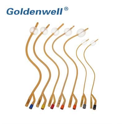 High Quality Disposable Medical Safety Triple Lumen Latex Foley Catheter