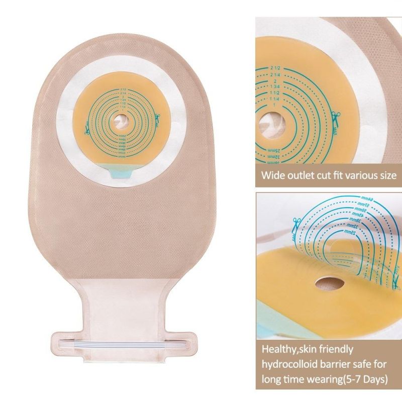 Medical Ostomy Bag One Piece Open