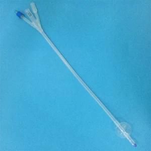 Medical Consumables Silicone Nelaton Foley Balloon Catheter 3 Way for Single Use