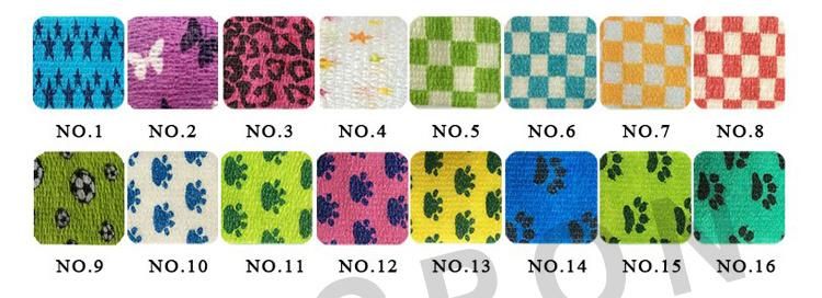 Nonwoven Colored Elastic Bandage, 2.5cm*4.5m
