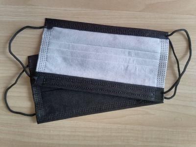 High Quality 3 Ply Disposable Medical Anti Splash Dust Pm2.5 Virus FDA 510K CE En149 En14683 Approved Earloop Black Color Face Mask
