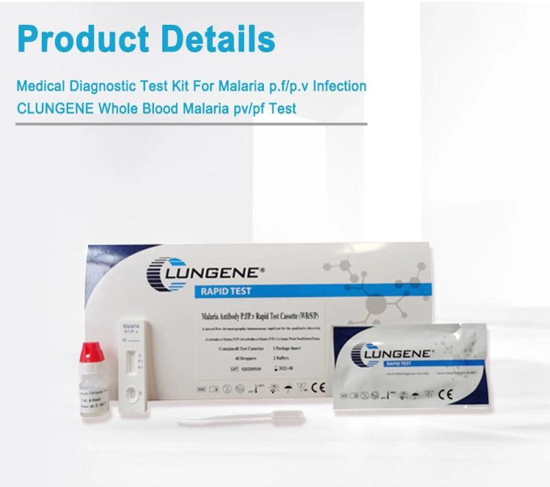 One Step High Quality Malaria Rapid Diagnostic Test Kit