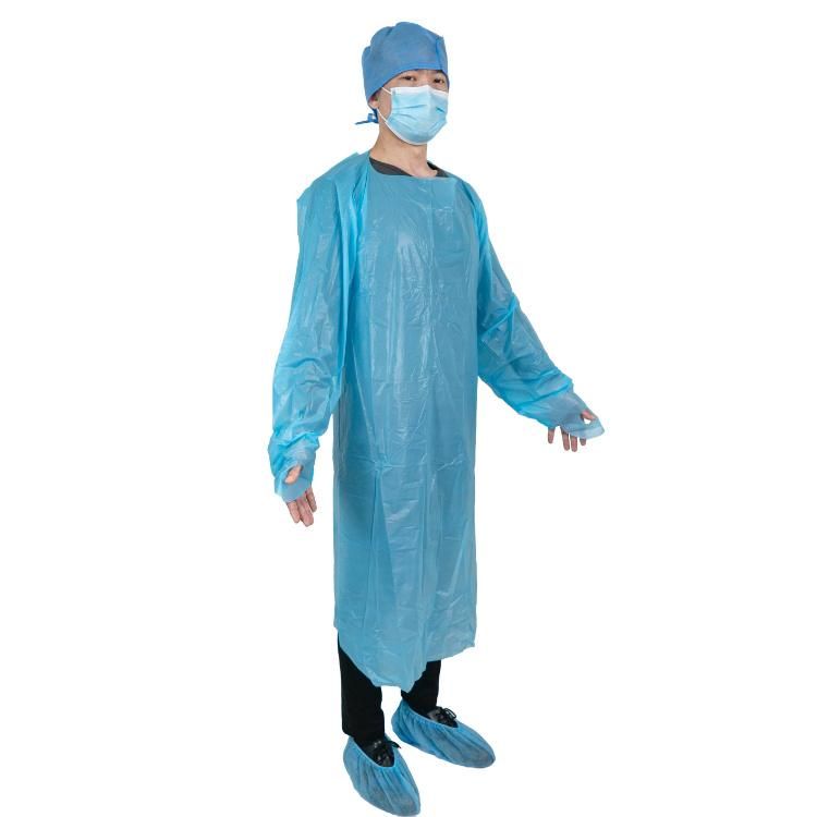 Factory Wholesale Disposable CPE Waterproof Apron/PE Plastic Apron with Sleeves
