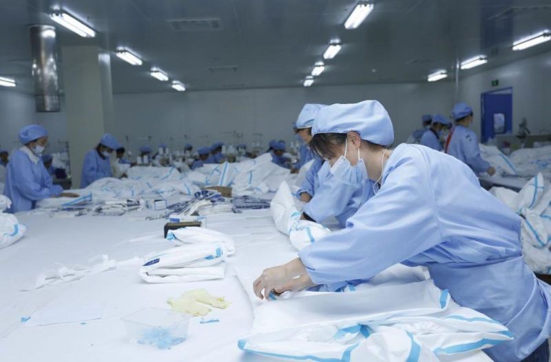 Non Woven SMS Disposable Protective Coverall
