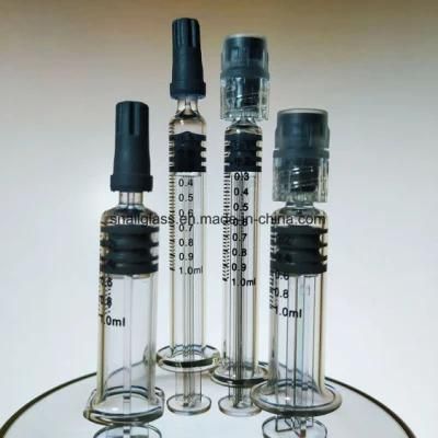 Glass Syringe with Luer Lock, 1ml, 1.5ml, 2.25ml, 3ml, 5ml, Pfs