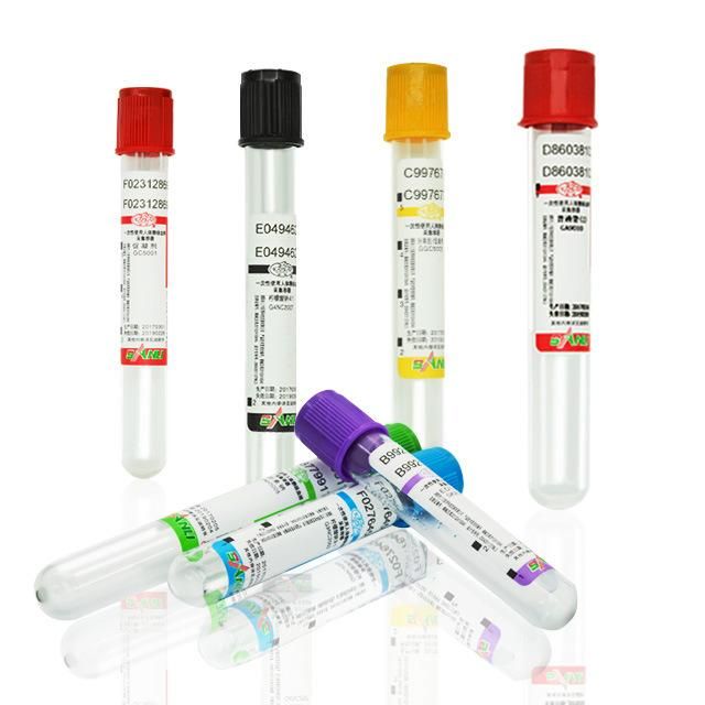 Disposable High Quality Glass or Plastic Blood Collection Tube with Good Price