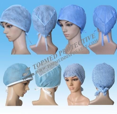 Non-Woven SMS Surgical Caps, Surgeon Caps, Disposable Caps