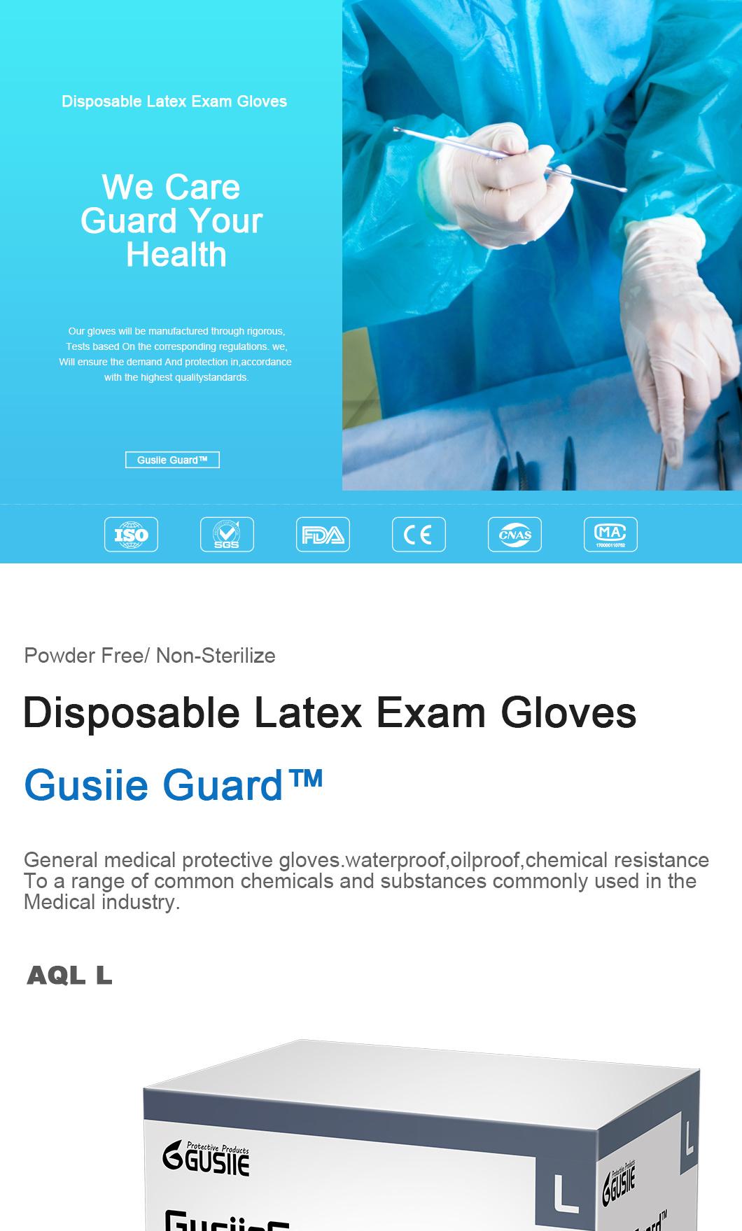 Disposable Powder Free Medical Examination Nitrile/Latex/Vinyl Gloves Disposable Powder Free Nitrile Gloves