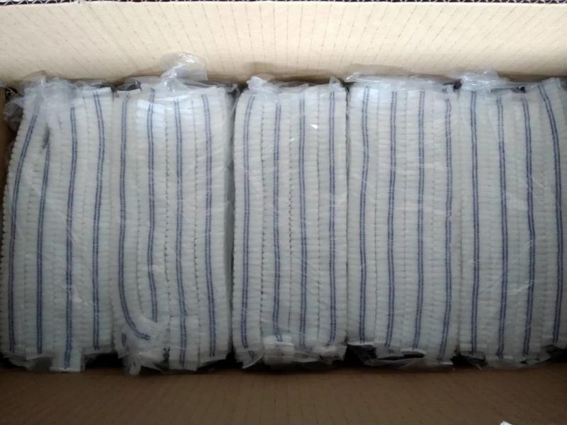 Disposable Head Cap Nurse Hat Non Woven Elastic with CE