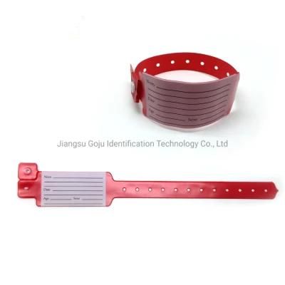 PVC Material Professional Wristbands Hospital ID Wristbands