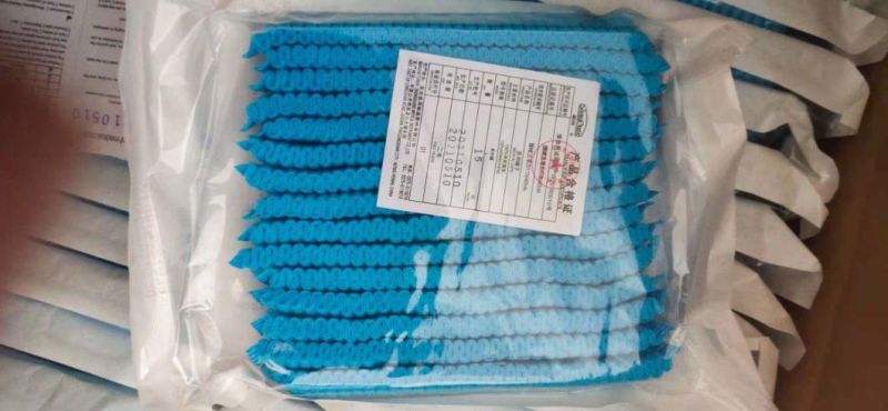 Medical Bouffant Head Cap Non Woven Disposable Surgical Mop Clip Head Caps