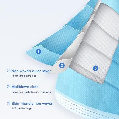 Factory Direct Sales 3ply Masken Disposable Face Mask