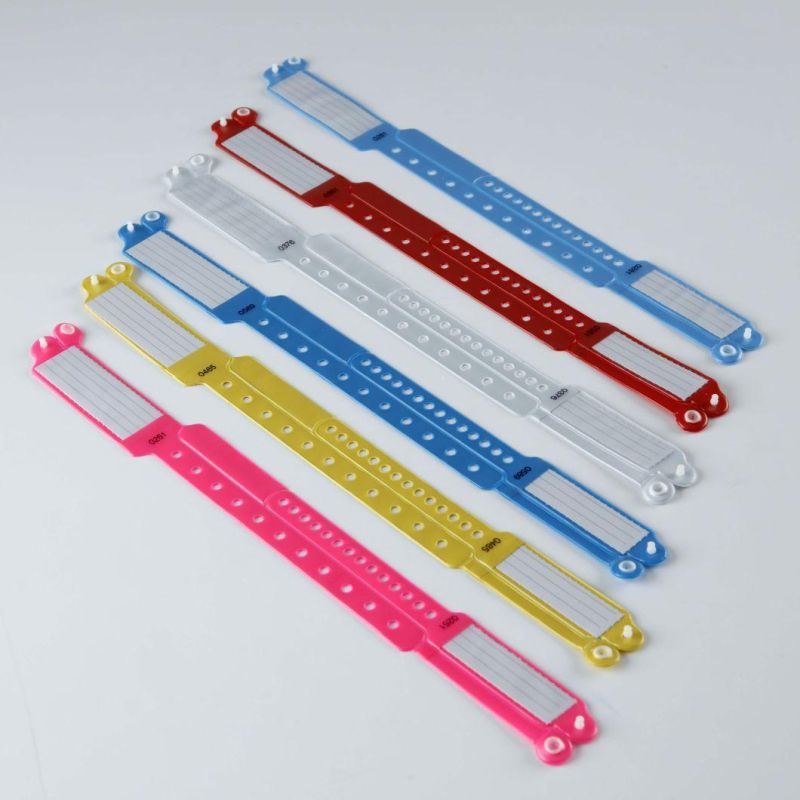 Disposable Hospital Written on PVC ID Wristbands for Mother and Baby