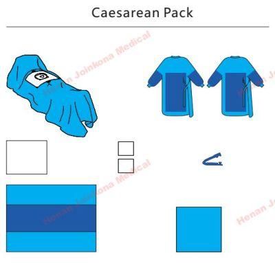 Disposable Medical Surgery Sterile Caesarean Surgical Pack / Caesarean Pack