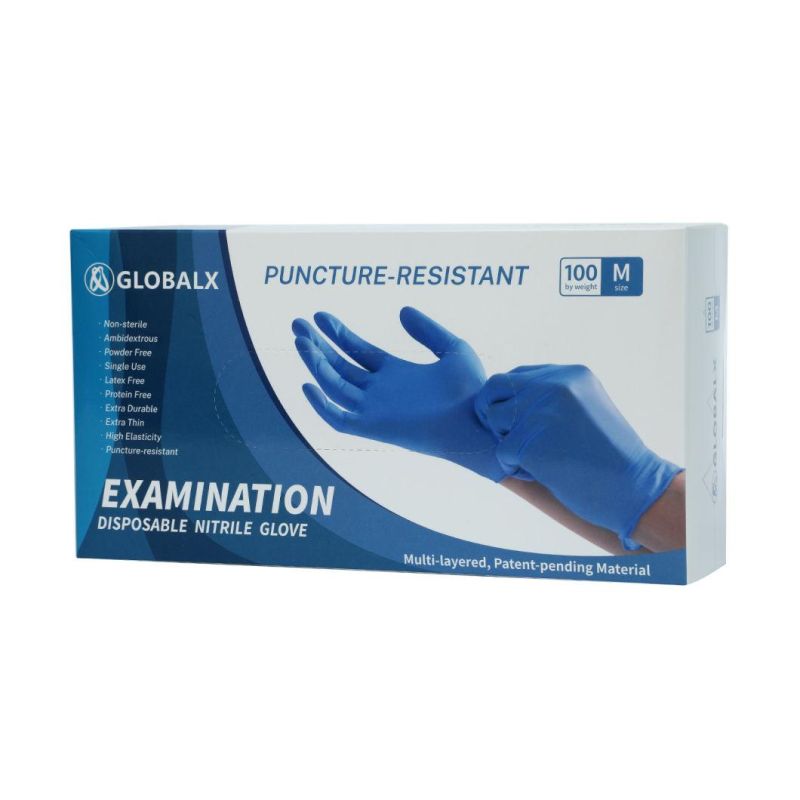 Black Nitrile Gloves Disposable Work Safety Gloves Working Industrial Grade with CE FDA Custom Color
