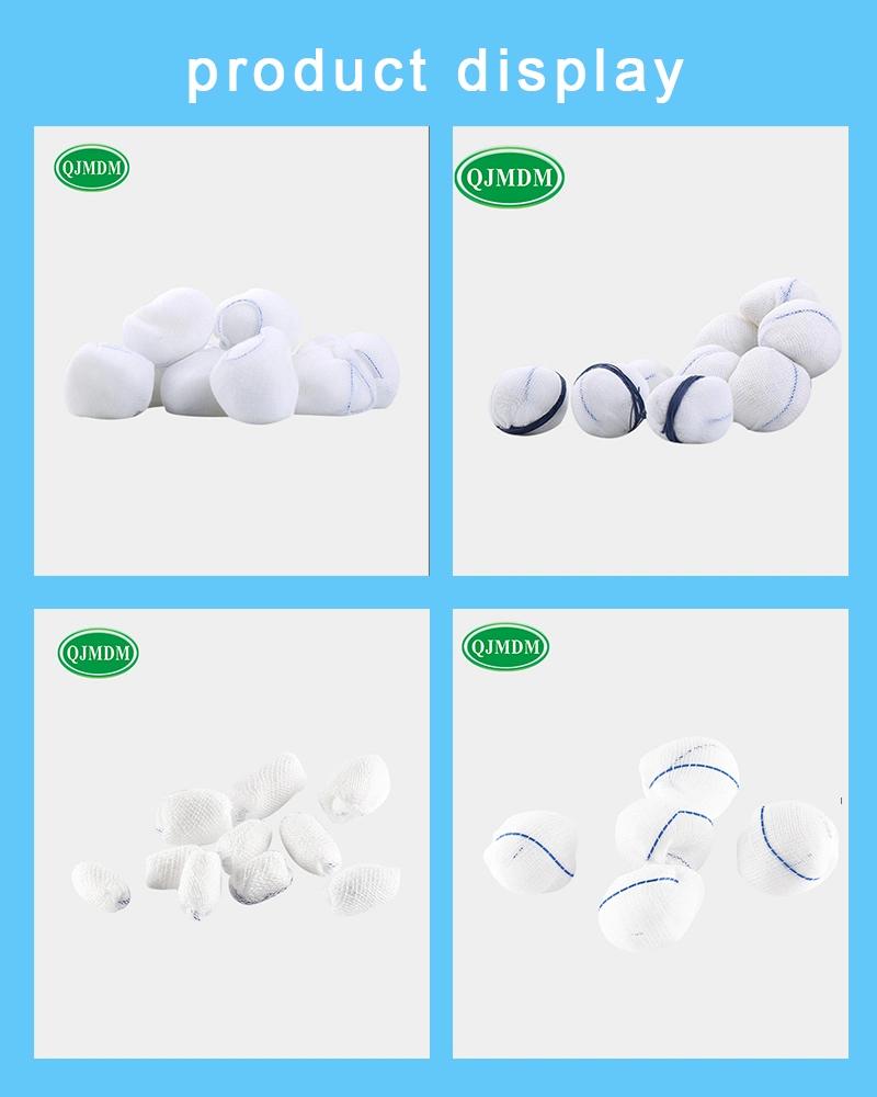 Factory Wholesale Absorbent Small Peanut Gauze Ball with X-ray