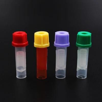 0.5ml Disposable Lab Pediatric Non Vacuum Micro Capillary Blood Tubes Without Microcapilly
