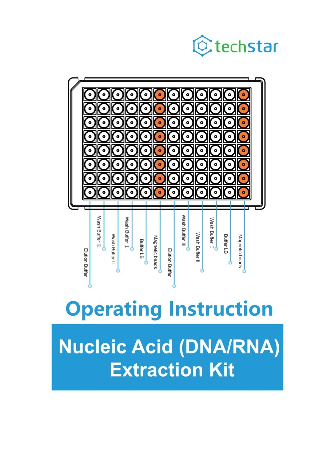 Techstar 64 Tests Magnetic Bead Viral DNA/Rna Extraction Kit