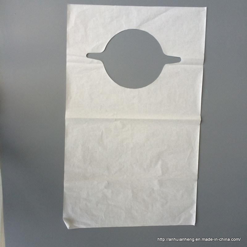 Food Using Dispsable Bib White Paper and PE Film