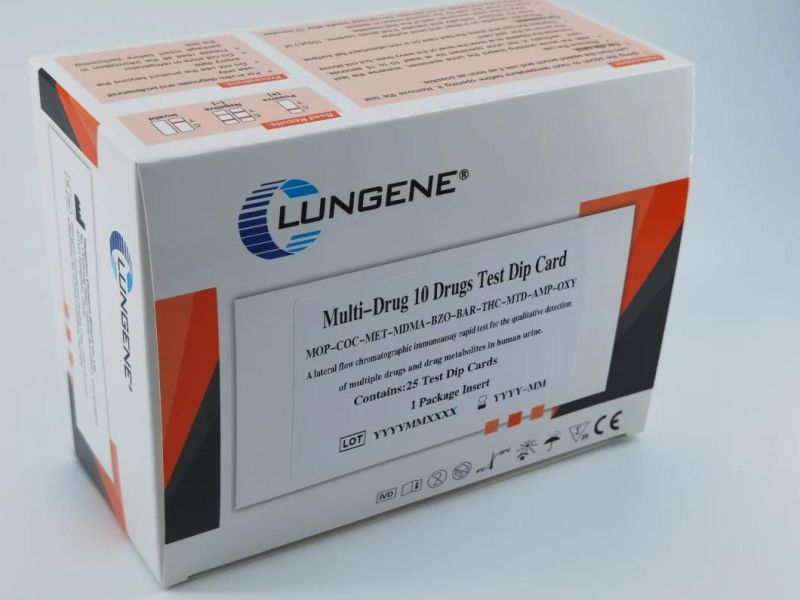 Multi-Drug Urine Testing Dipcard/Dropcard with CE&ISO Approved