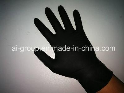 Black Wholesale Disposable Latex Vinyl Safety Examination Protective PVC Rubber Nitrile Exam Glove for Hospital/Household/Beauty/Food