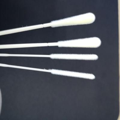 Medical Disposable Specimen Collection Sterile Nylon Flocked Nasopharyngeal Swab Throat Oral Nasal Swab