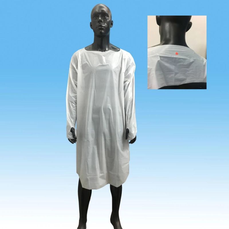 Thumb Loop Surgical Disposable Waterproof Isolation CPE Gown