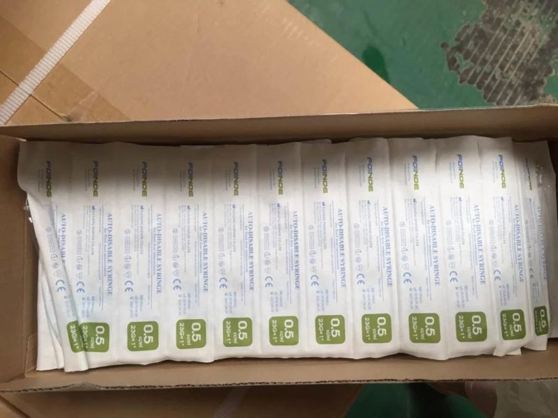 Chinese Prices Medical Injection Disposable Safety 1ml 5ml Vaccine Plastic Luer Lock Syringe with Needle