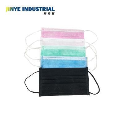 Wholesale Disposable Color Mask Breathable Medical 3 Layer Face Mask Non Woven Face Mask