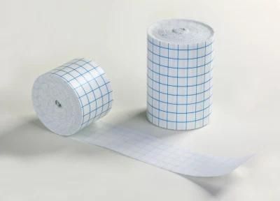 Mdr CE Approved Medical Adhesive Dressing Tape Blue Latticed with a Five-Year Shelf Life