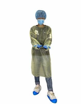 Laboratory Non Woven Level 2 Impervious Lightweight Isolation PPE Disposable Gown