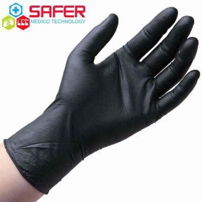 Disposable Black Vinyl Gloves for Fast Food Environment