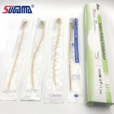 Medical Silicone Coated Latex Foley Balloon Catheter From China