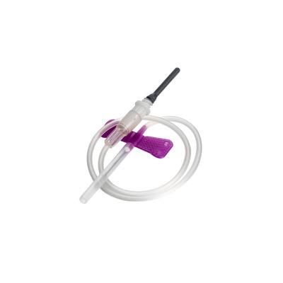 Disposable Butterfly 23G 24G Safety Blood Collection Lancet Injection IV Safety Butterfly Needles with Luer Holder