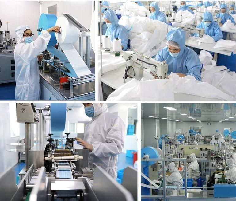 PPE Safety Industrial Breathable CPE /Doctor/Patient/Laboratory Disposable Protective Lab CE En14126 Certificated Overalls