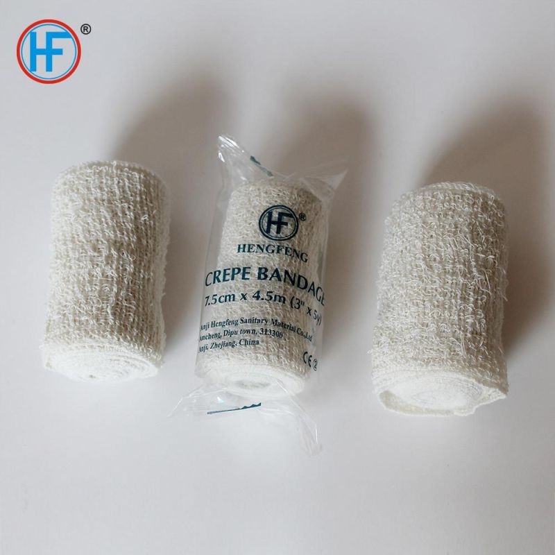Elastic Crepe Bandage Wrap, Latex-Free Elastic Wraps for Medical