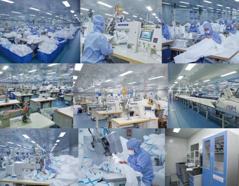 75GSM Sterile Emergency Disposable Protective Coveralls with Shoe Cover