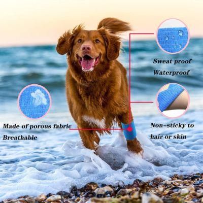 12pack 1 X 5 Yards Self Adhesive Bandage Wrap, Elastic Self Breathable Self Adherent Wrap for Pets, Athletic Cohesive Bandage