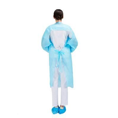 CPE Gown Plastic Long Sleeve Thumb Loop PPE CPE Gown