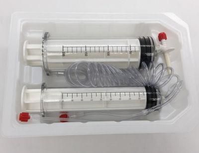 Medical Lf Syringe and CT High Pressure 200ml Angiographic Syringe