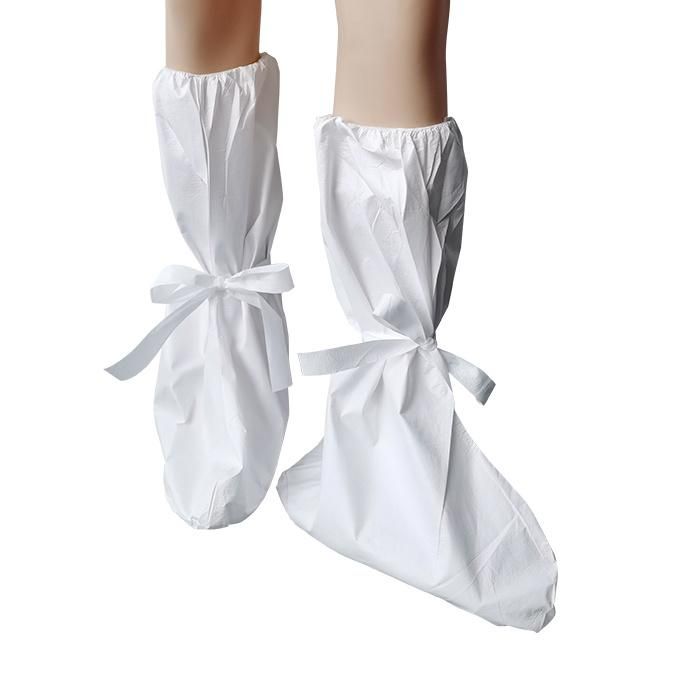 Plant Constructor Waterproof Polypropylene Antistatic Anti-Slip Dust Free Work Shop Elastic on The Top Disposable Shoe-Cover Overboots